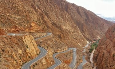 Scenic view of Dades Gorges with dramatic rock formations during a journey to Explore Fes and Atlas